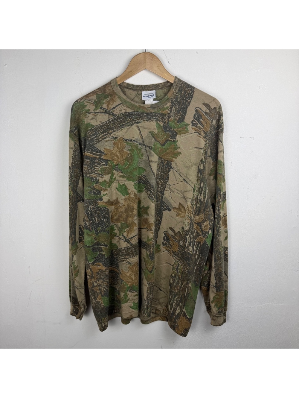 Vintage Forest Camo Long Sleeve Men's XL